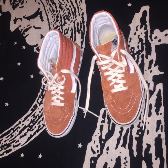 orange hi top vans